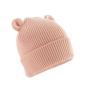 Beechfield Baby Bear Natural Beanie / Peach